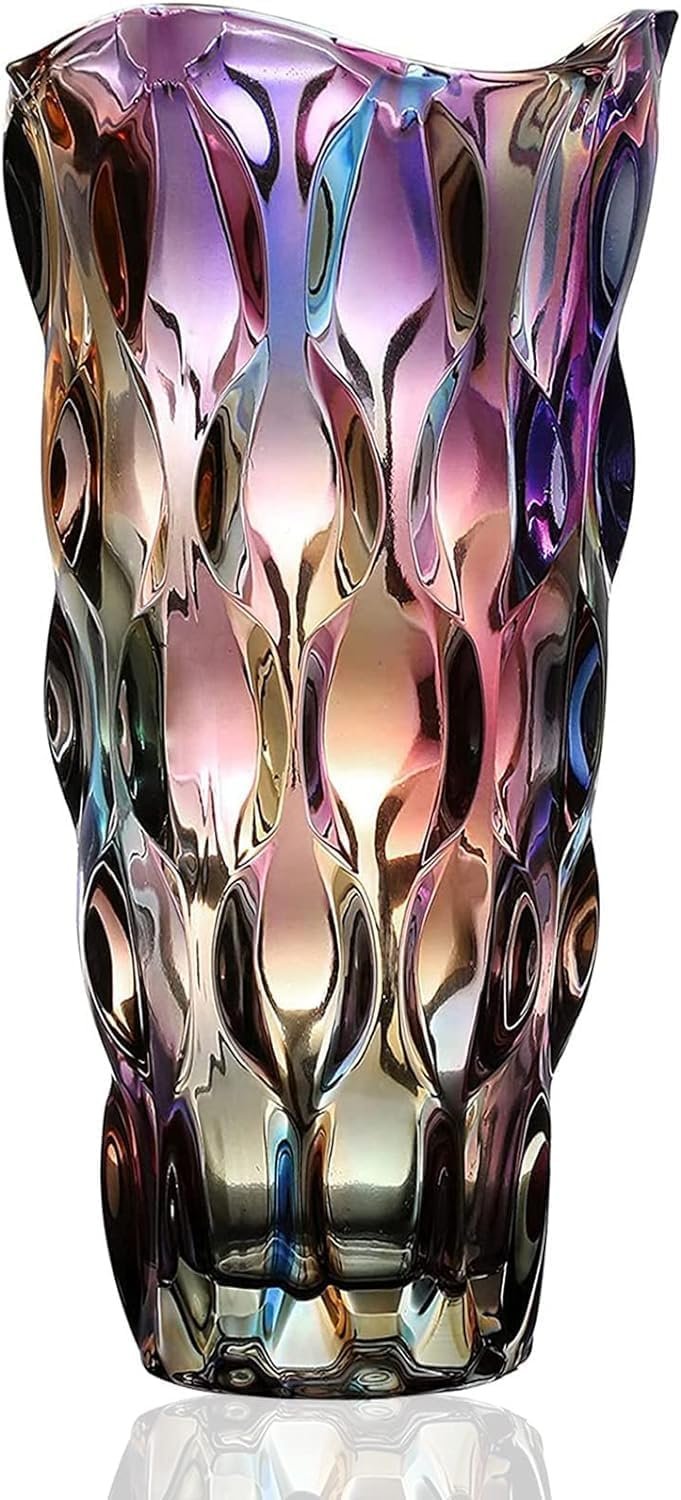 Modern Glass Vases Thickened Crystal Large Centerpiece