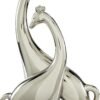 Deco 79 Ceramic Giraffe Sculpture Silver Home Decor