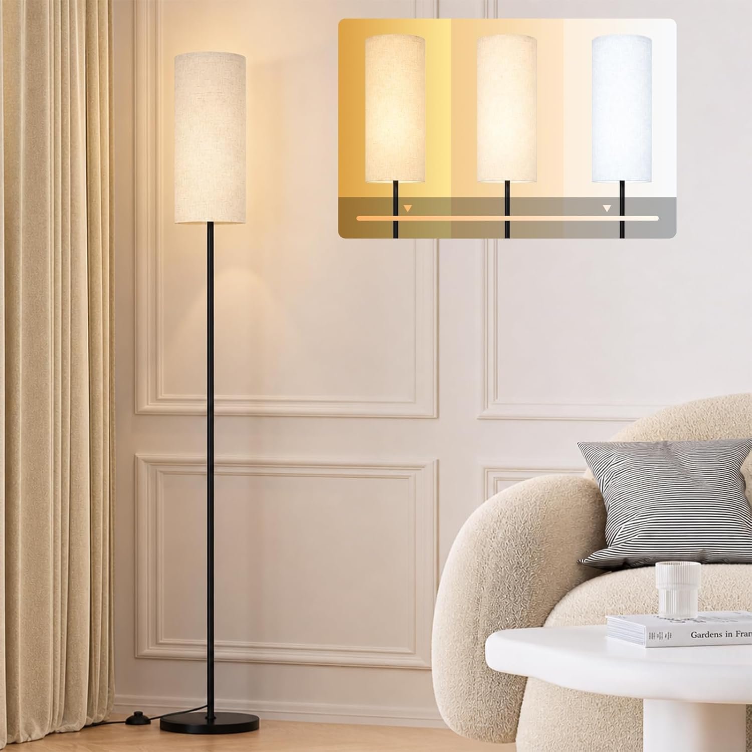 Floor Lamp 3000K-6500K Living Room Bedroom