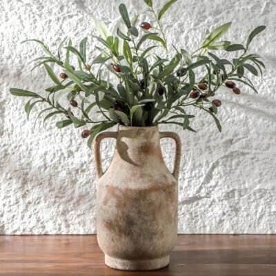 Mitt&Ditt Ceramic Vase with Handles Neutral Farmhouse